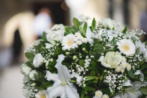 Beautiful flower from Greek wedding destination