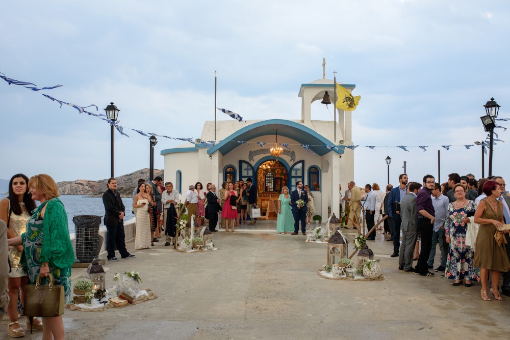 Greek church near sea-wedding in Greece by Greekwed